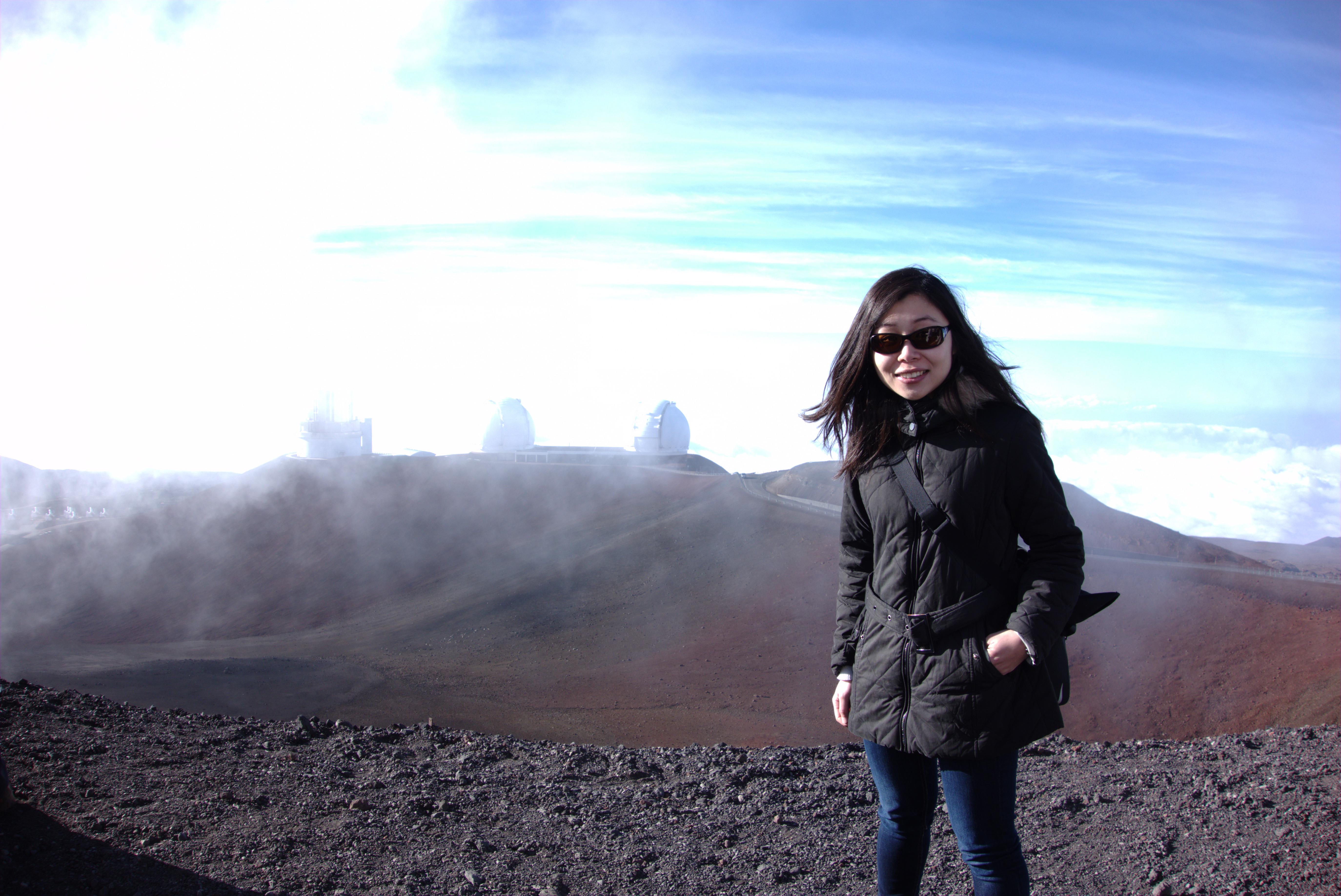 me on the top of Mauna Kea after several hours of driving